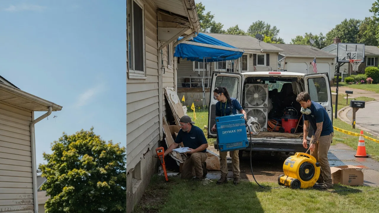 Ceiling Leak Cleanup in Parkersburg, WV near me
